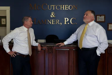 Attorneys joel hamner and tom mccutcheon discuss treatment plans and damages for a serious neck injury.