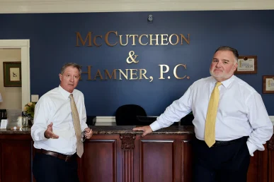 Joel hamner and tom mccutcheon review spinal imaging for a lower back injury lawsuit.