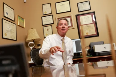 Lawyers tom mccutcheon and joel hamner evaluate vehicle stability evidence for a rollover crash.