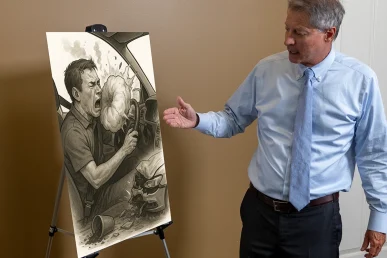 Personal injury attorney tom mccutcheoon discusses a defective airbags exhibit.