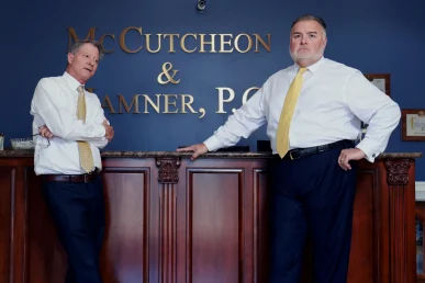 Tom mccutcheon and joel hamner evaluate unsafe property conditions for a premises liability claim.