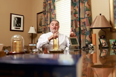 Tom mccutcheon and joel hamner review evidence for a complex roadway crash lawsuit.