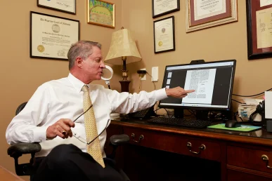 Tom mccutcheon and joel hamner strategize over complex insurance coverage disputes.