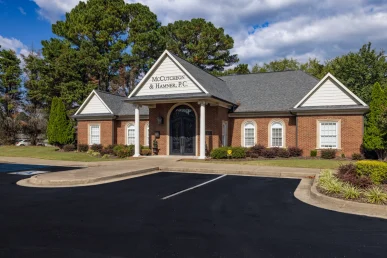 Florence Alabama McCutcheon and Hamner law office front entrance offering wrongful death legal services